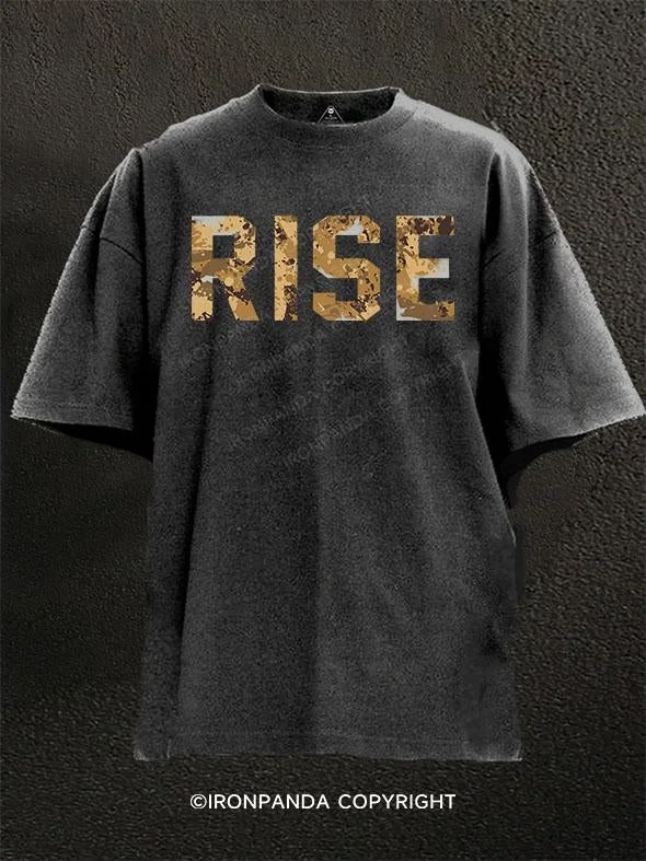 T-Shirt-College-RISE Washed Gym Shirt