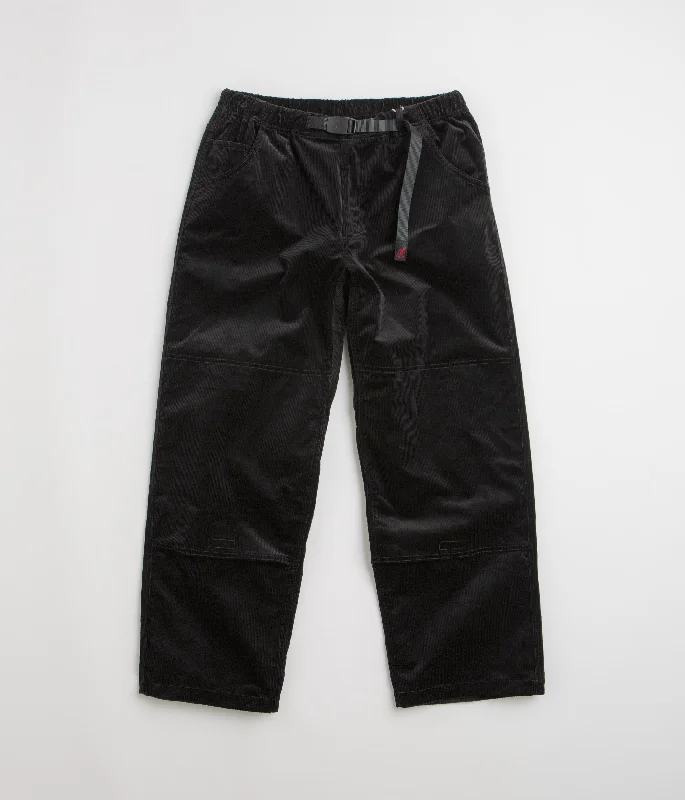 Pants-Stacked-Gramicci Corduroy Double Knee Pants - Black