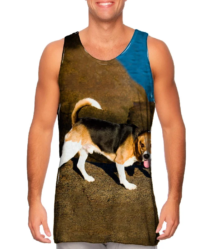 Tank-Top-Classic-Beagle On Rocks