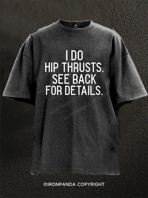 T-Shirt-Basketball-I Do Hip Thrusts See Back For Details  Washed Gym Shirt