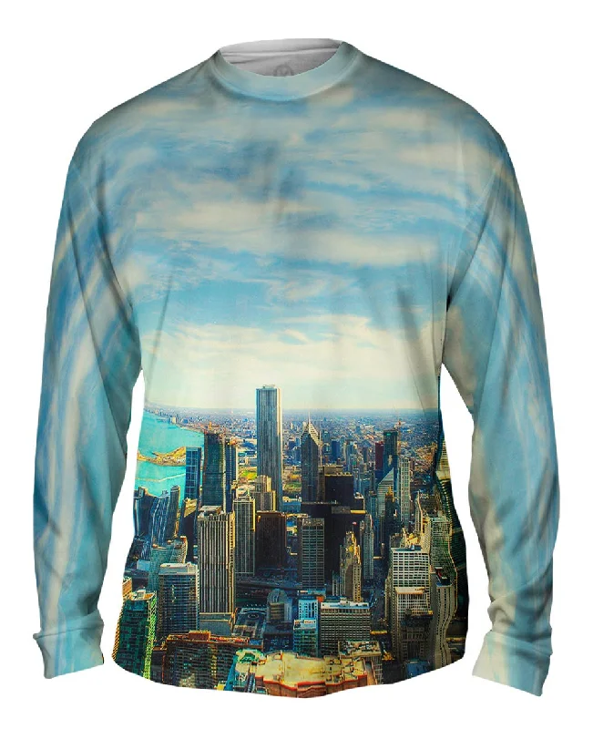 Long-Sleeve-Button-Up-Chicago Skyline