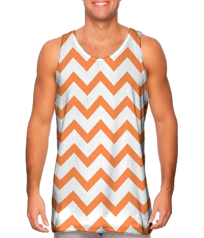 Tank-Top-Oversized-Chevron Orange Medium