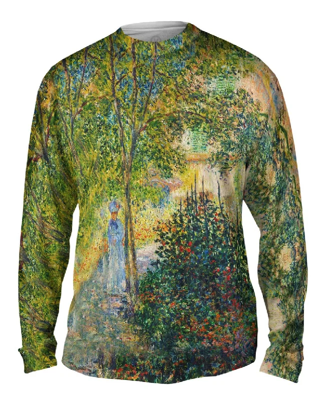 Long-Sleeve-Hemp-Monet -"Garden in Argenteuil" (1876)