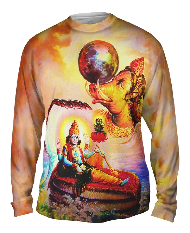 Long-Sleeve-Zip-Up-India - "Hindu God Lord"