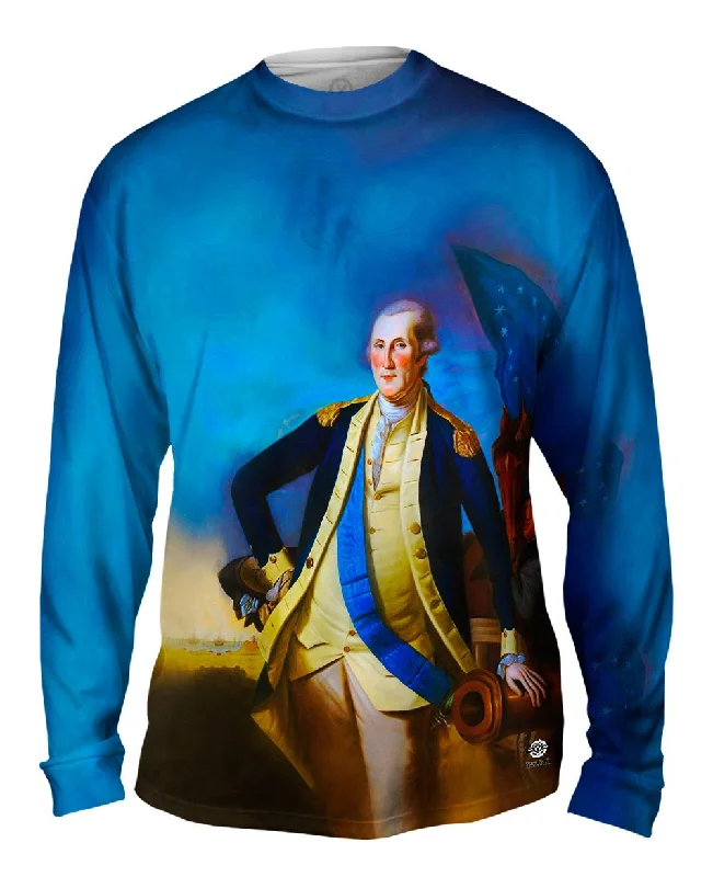 Long-Sleeve-Slim-Fit-Charles Willson Peale  - "George Washington Portrait" (1780)