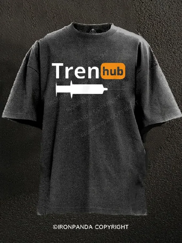 T-Shirt-Camping-Trenhub Washed Gym Shirt