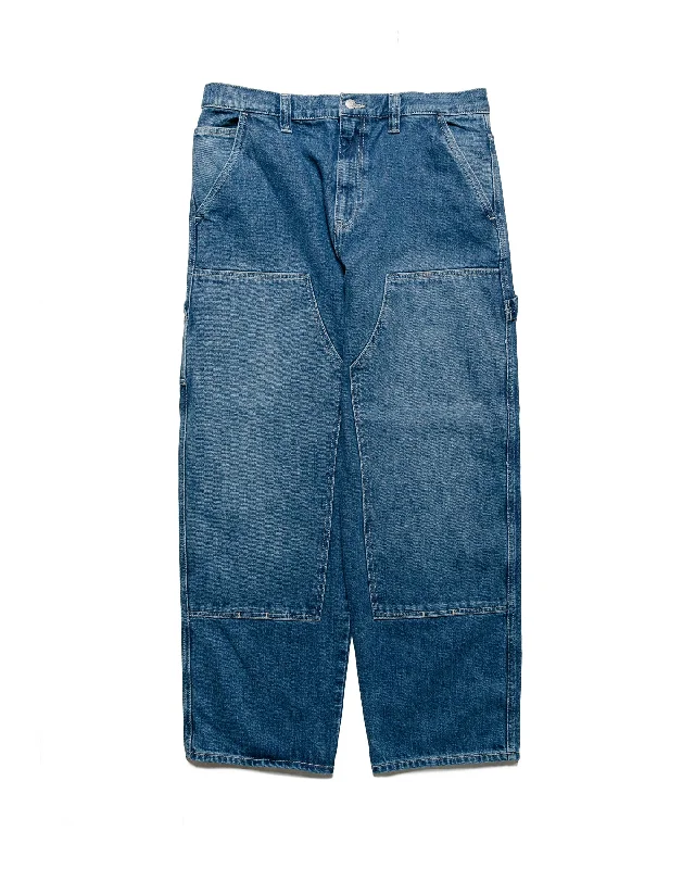 Pants-Classic-Stüssy Work Pant Denim Washed Blue