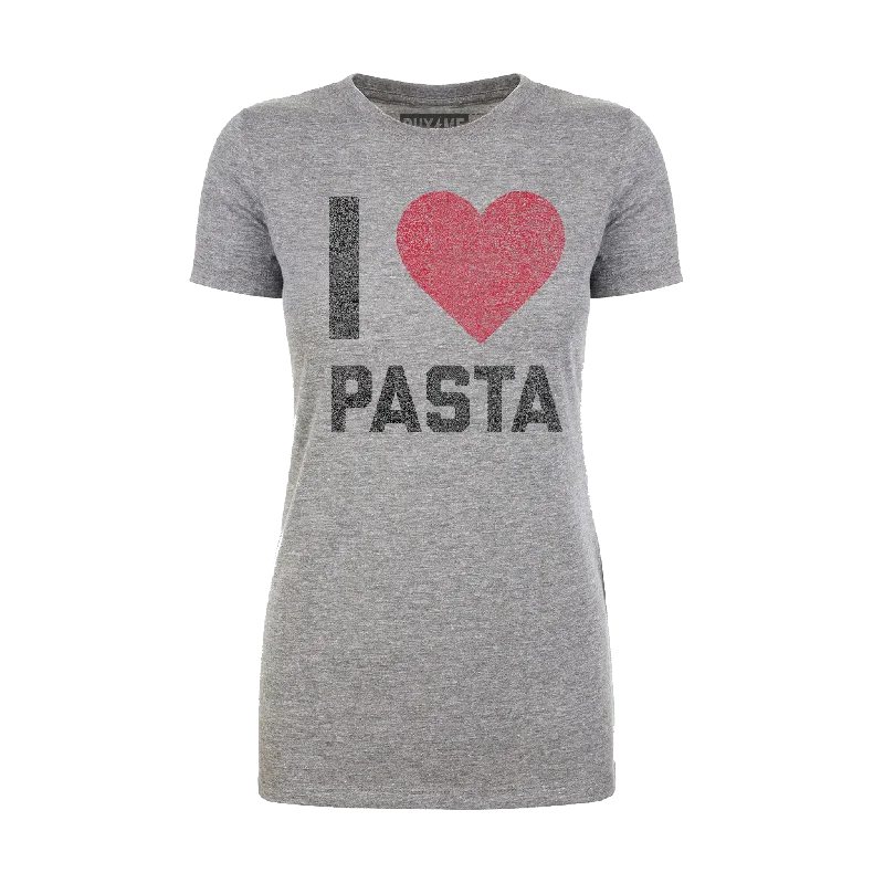 T-Shirt-Oversized-I Heart Pasta Women's Tee