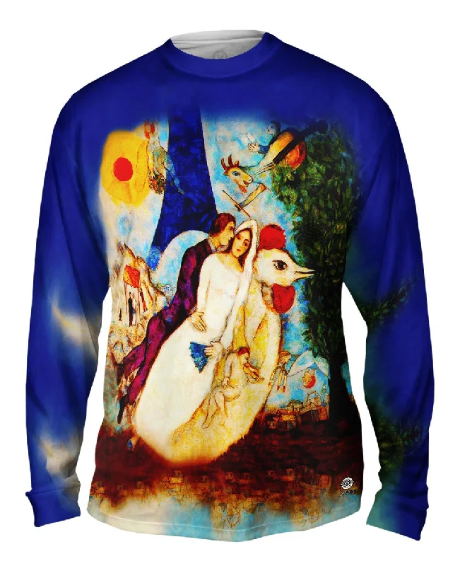 Long-Sleeve-Embroidered-Marc Chagal - "The Betrothed And Eiffel Tower" (1913)