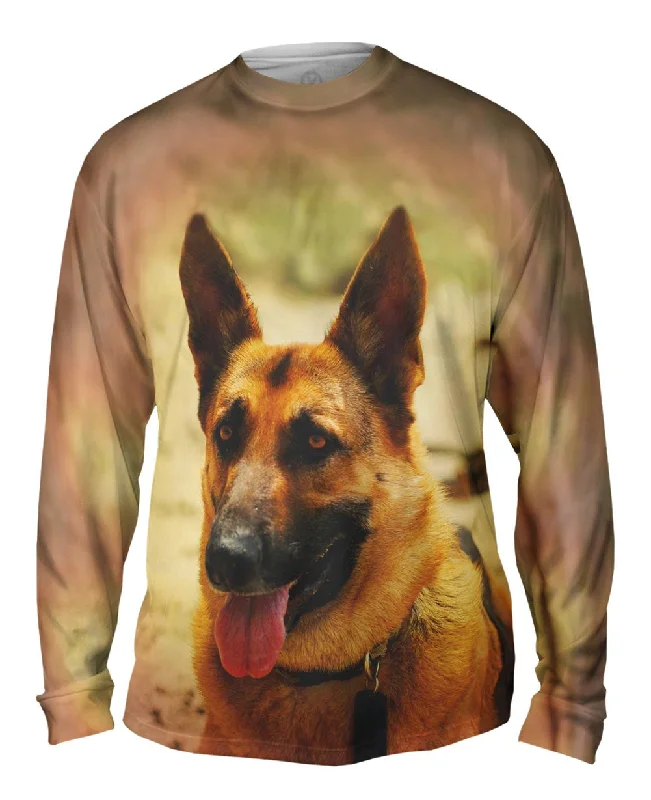 Long-Sleeve-Vintage-German Shepard