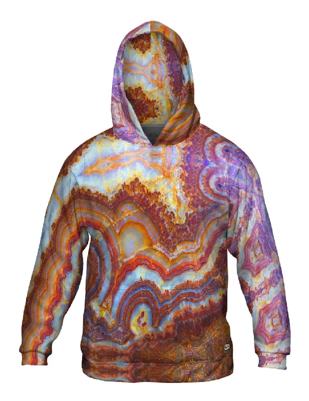 Hoodie-Oversized-Brown Marble Fractal