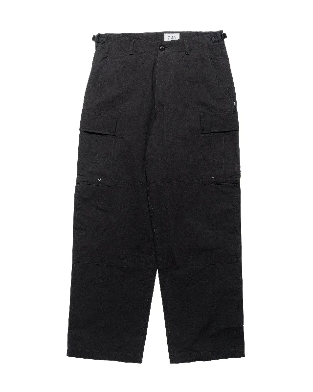 Pants-Track-The Corona Utility FP026 Fatigue Slacks '357 B.D.U Slacks' Ripstop Poplin Black