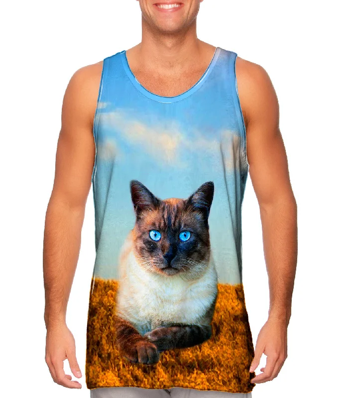 Tank-Top-Breathable-Blue Eyed Cat For President