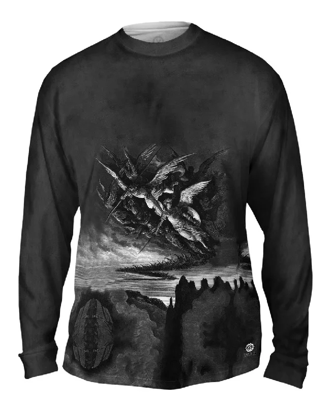 Long-Sleeve-Polyester-Gustave Dore - "Paradise Lost The fallen Angels explore Hell" (1866)