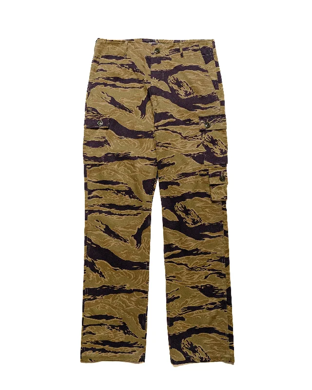 Pants-Urban-Style-The Real McCoy's MP24001 Tiger Camouflage Trousers / Advisor Khaki