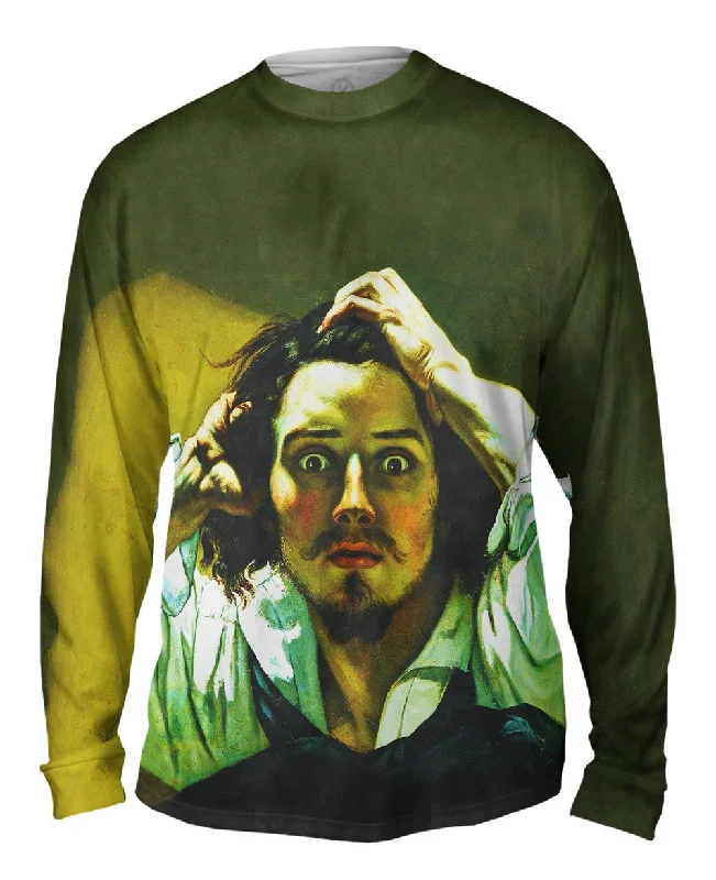 Long-Sleeve-Durable-Gustave Courbet - "The Desperate Man Self Portrait" (1845)