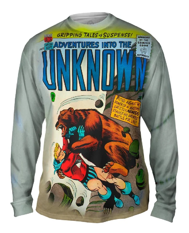 Long-Sleeve-Athletic-Bear Attack Comic Retro