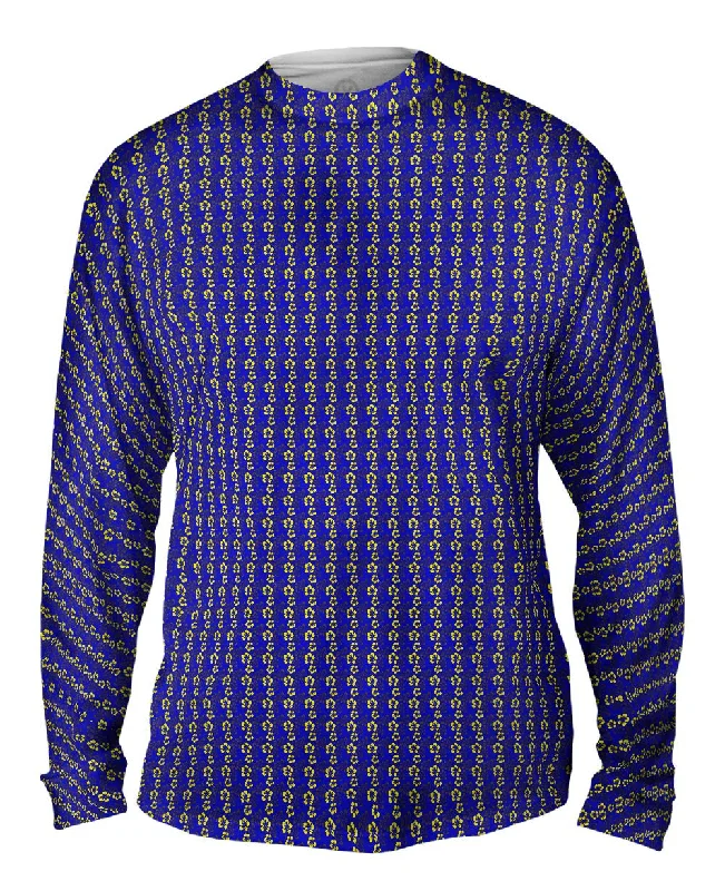 Long-Sleeve-Thermal-Hawaiian Blue Yellow