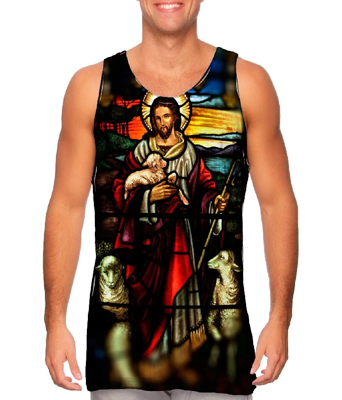 Tank-Top-Hip-Hop-"St Johns Ashfield Stained Glass Good Shepherd"