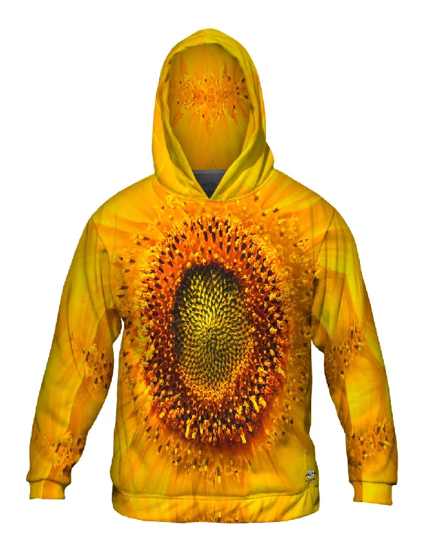 Hoodie-Moisture-Wicking-Summer Yellow Sunflower