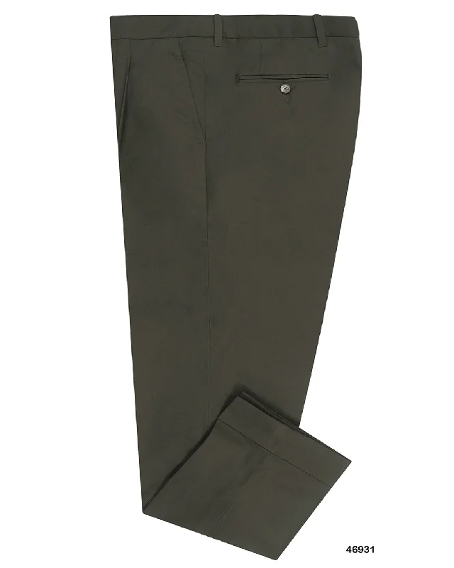 Pants-Full-Length-Olive Ripstop Chino Pants