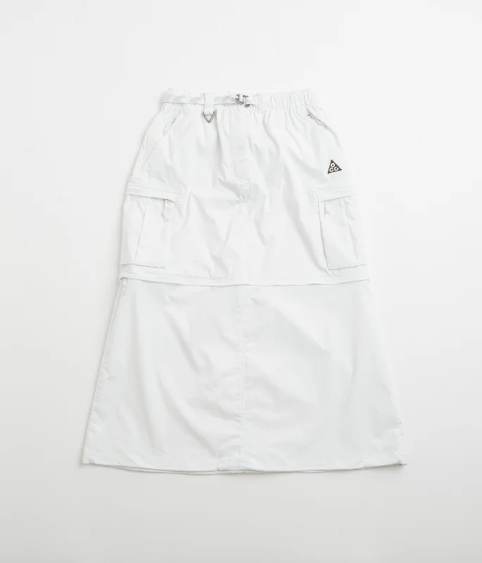 Pants-Linen-Nike ACG Womens Smith Summit Zip-Off Skirt - Summit White / Black