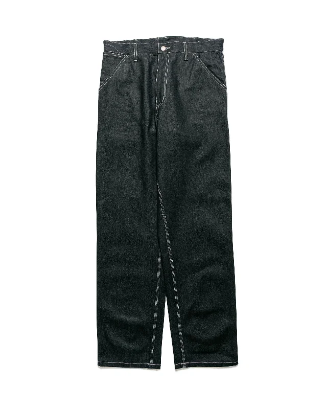 Pants-Straight-Leg-Carhartt W.I.P. Simple Pant Denim Black Rigid