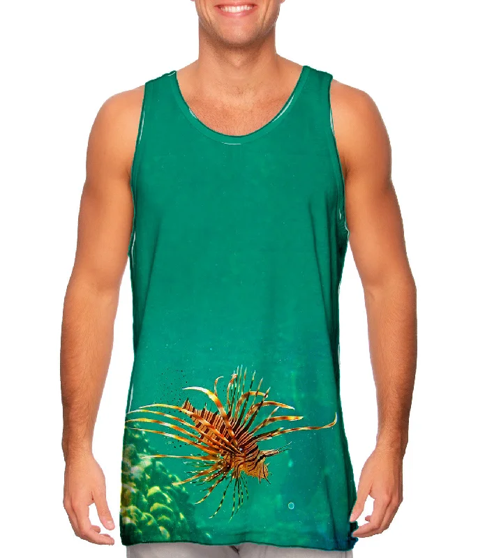 Tank-Top-Beige-Baby Lionfish Underwater