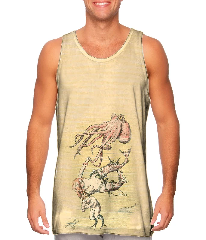 Tank-Top-College-"Vintage Mermaid Mother"