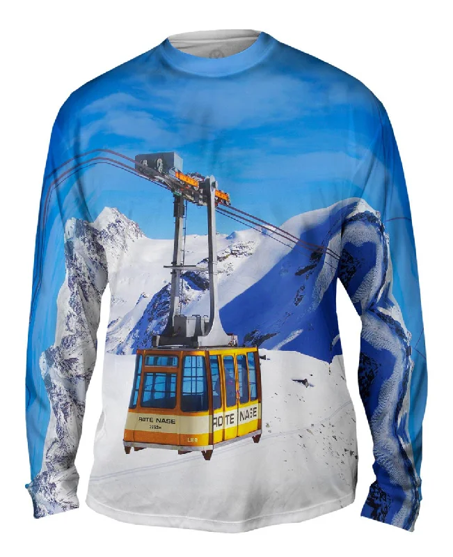 Long-Sleeve-Daily-Wear-Ski Tram Switzerland