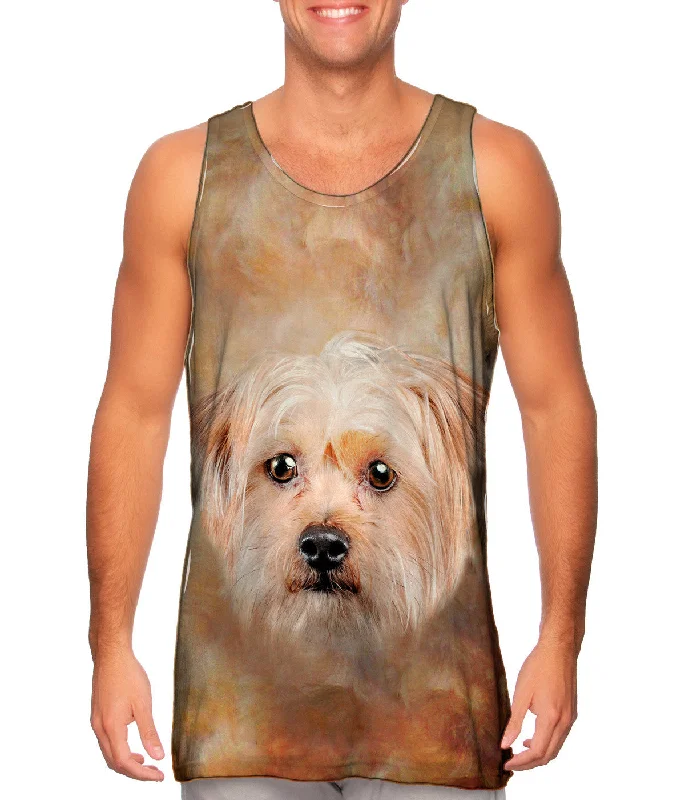 Tank-Top-Sleeveless-Cute Yorkie Face