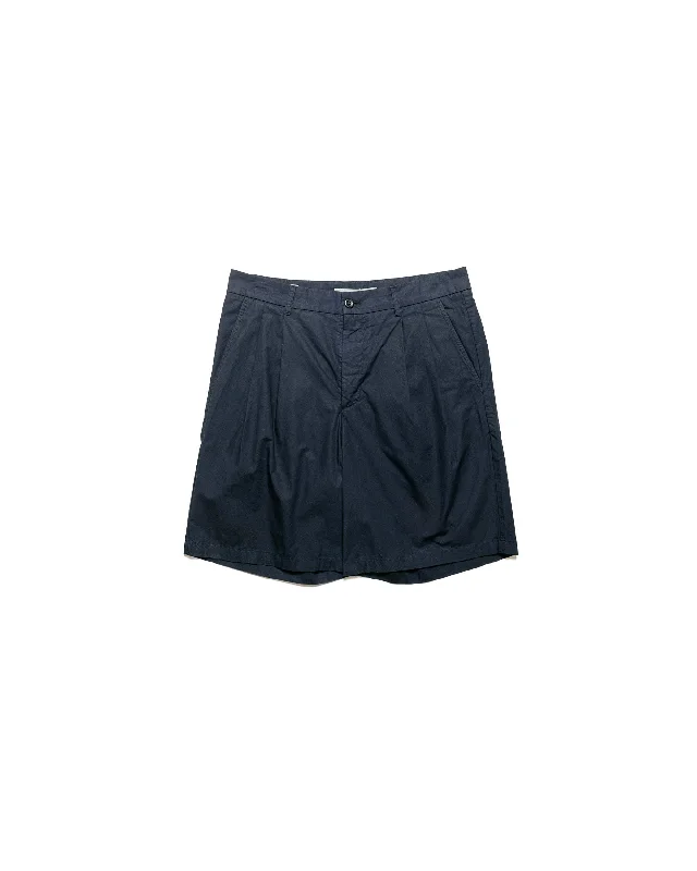 Shorts-Unisex-Norse Projects Benn Relaxed Typewriter Pleated Short Dark Navy