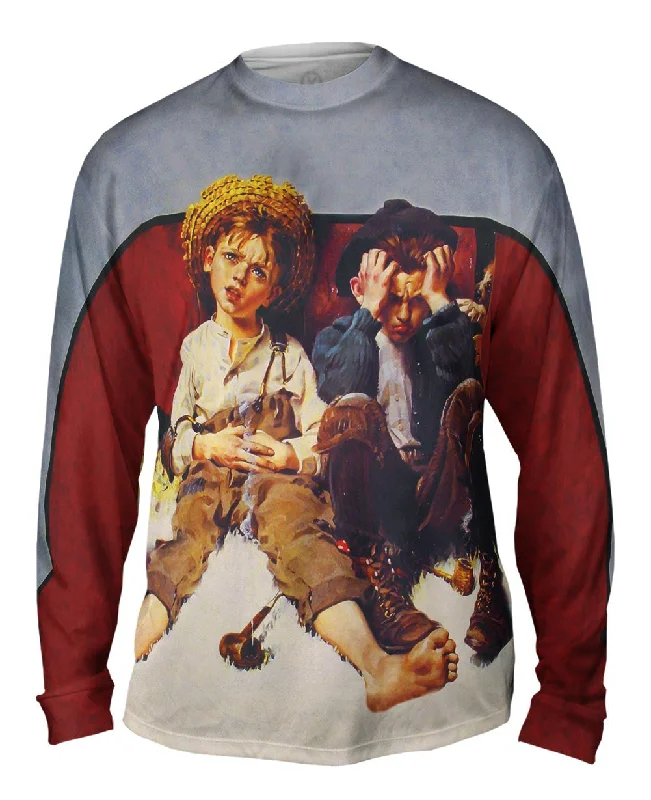 Long-Sleeve-Spandex-Norman Rockwell - "Retribution" (1920)