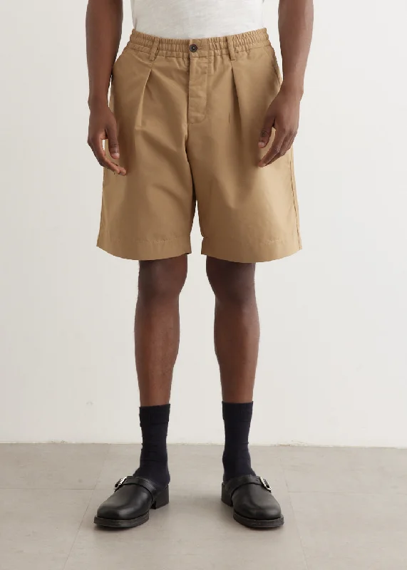 Shorts-Comfortable-Pleated Track Shorts