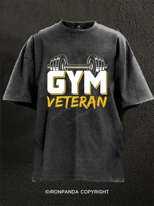 T-Shirt-Vintage-Gym Veteran Washed Gym Shirt