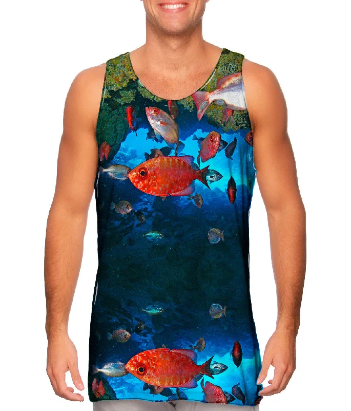 Tank-Top-Daily-Wear-Cueva Del Tiburon Underwater