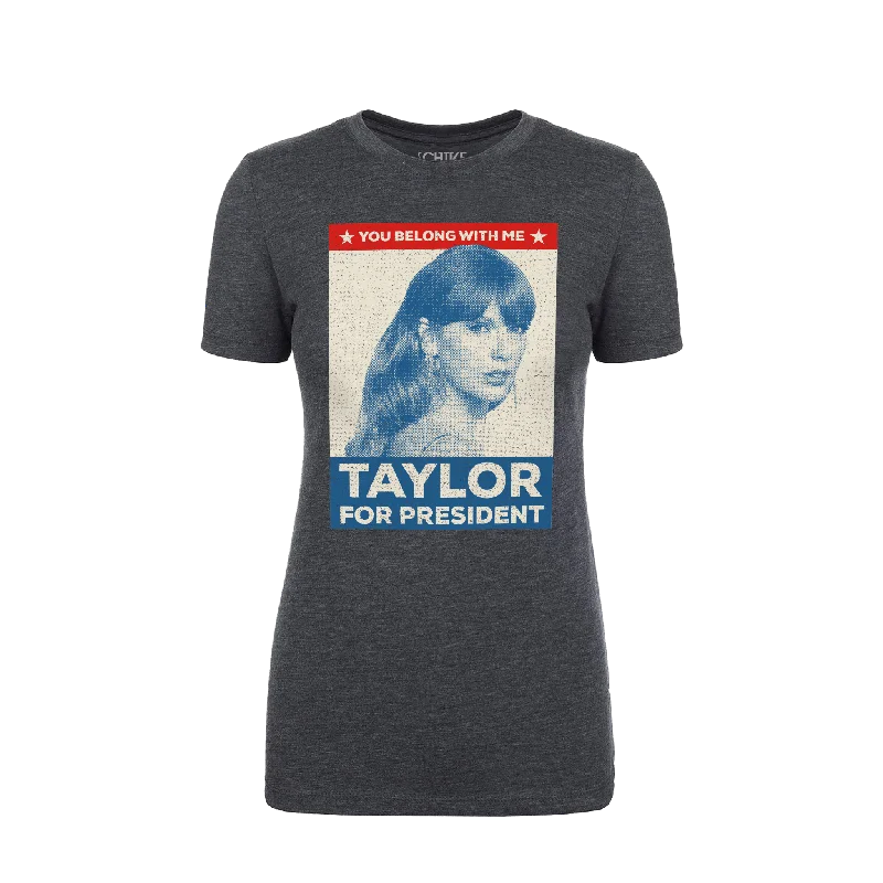 T-Shirt-Tie-Dye-Taylor For President Women's Tee