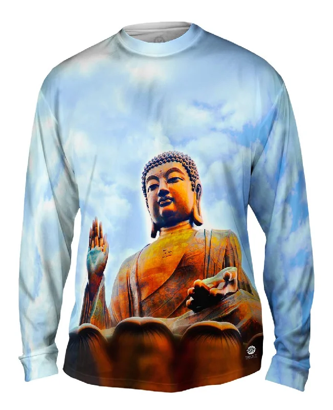 Long-Sleeve-Raglan-Tian Tan Buddha