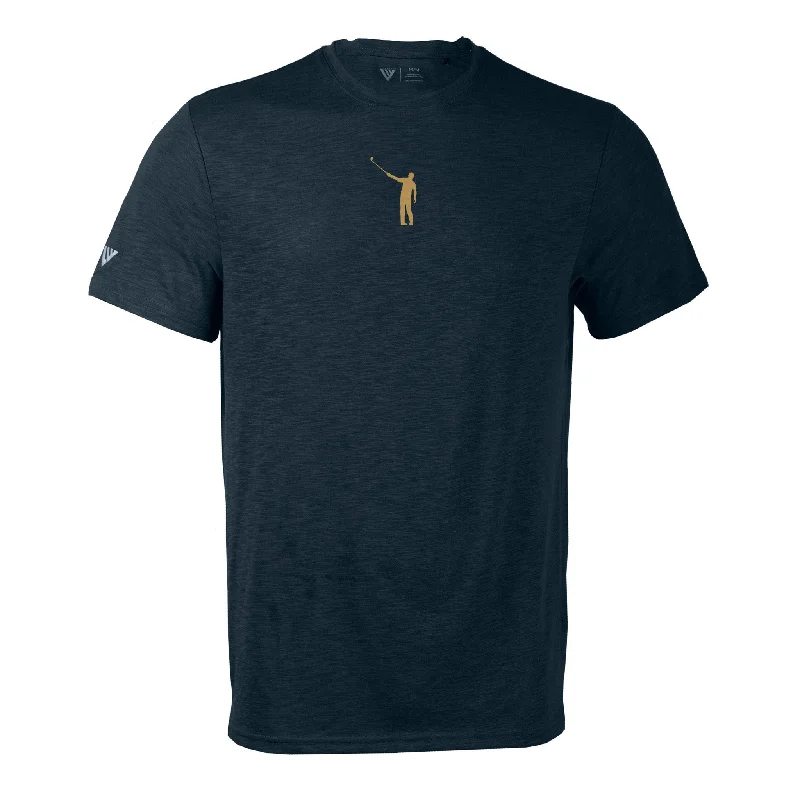 T-Shirt-Thermal-No Laying Up Gold Boy T-shirt by Levelwear | Navy