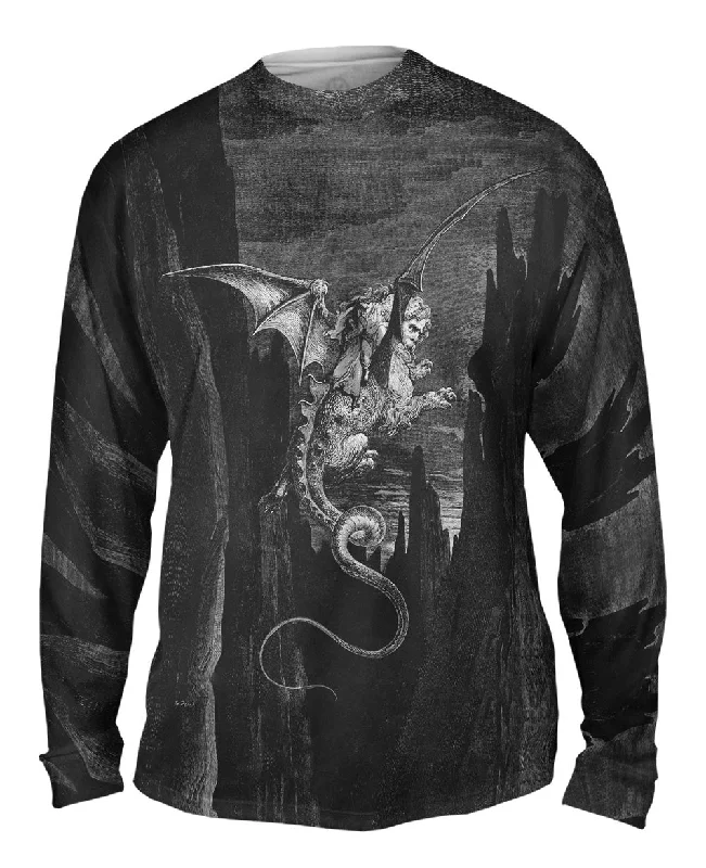 Long-Sleeve-Recycled-Gustave Dore - "The Inferno Canto 41" (1857)