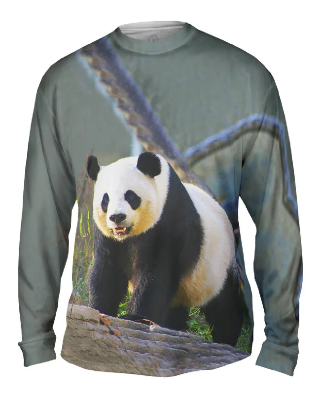 Long-Sleeve-Organic-Panda On Patrol