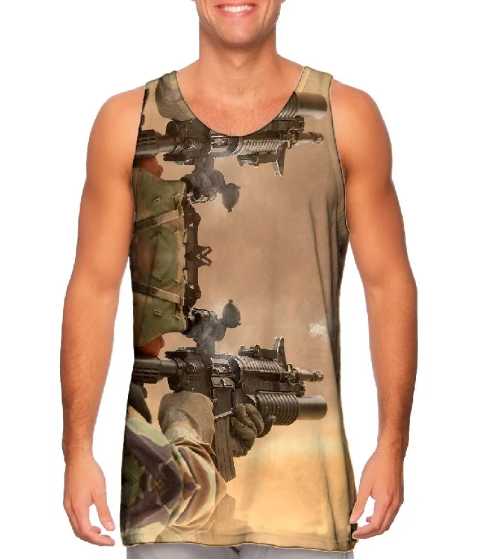 Tank-Top-White-Bullet Casing Mid Flight