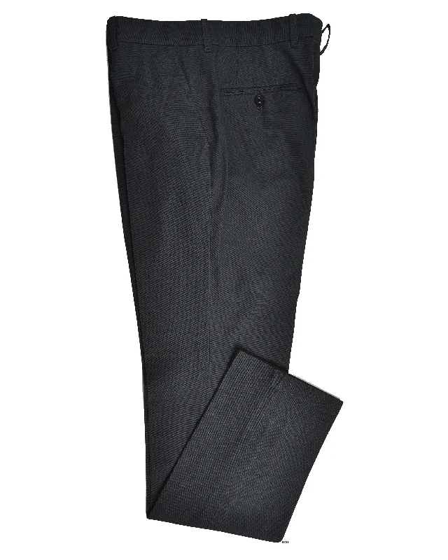 Pants-Basketball-Charcoal Grey Canvas Trouser