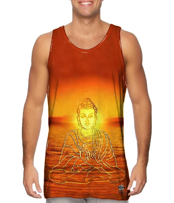 Tank-Top-Printed-Buddha Deity Sunset Glow