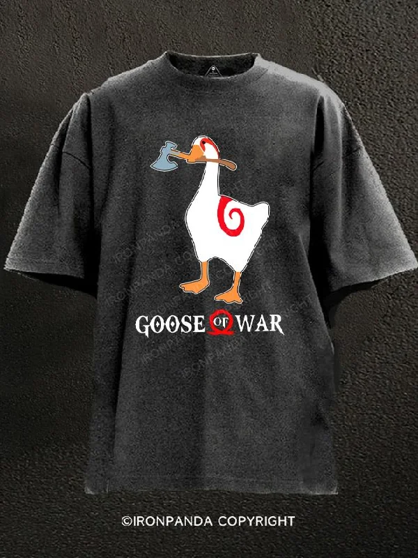 T-Shirt-Checked-Goose Duck Washed Gym Shirt