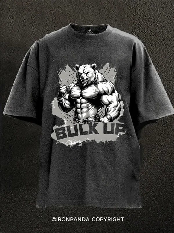 T-Shirt-Regular-Fit-BULK UP Washed Gym Shirt