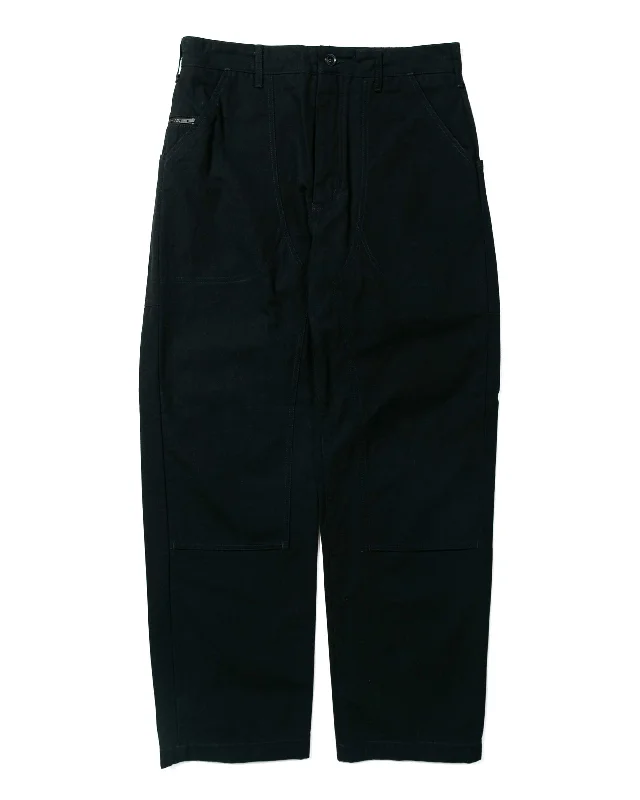 Pants-Tie-Dye-Engineered Garments Climbing Pant Black Heavyweight Cotton Ripstop