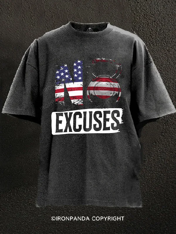 T-Shirt-Thermo-Regulated-no excuses Washed Gym Shirt