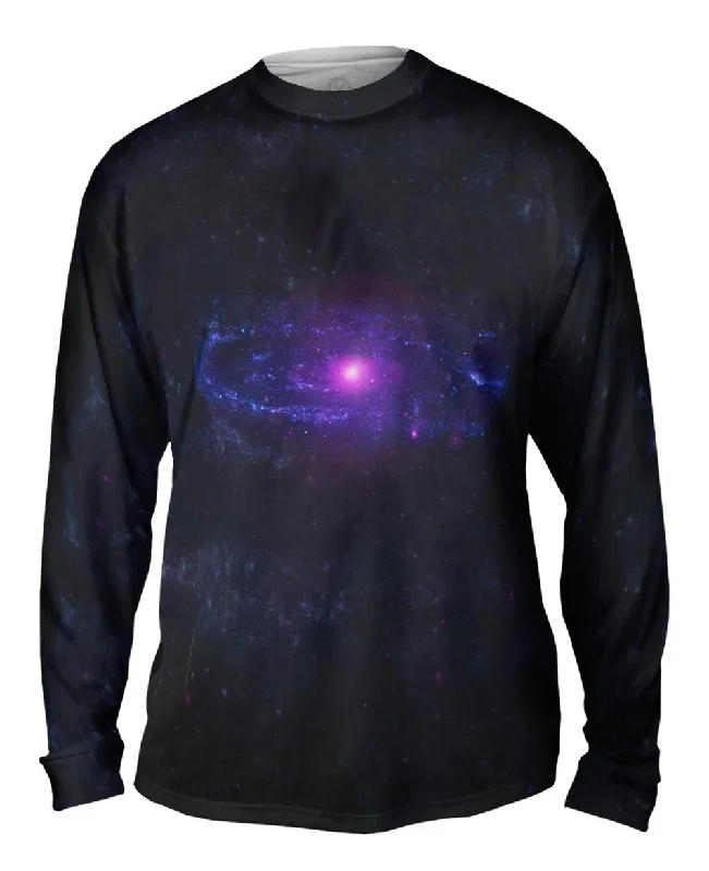 Long-Sleeve-Solid-Color-Space Galaxy Ultraviolet Andromeda Galaxy