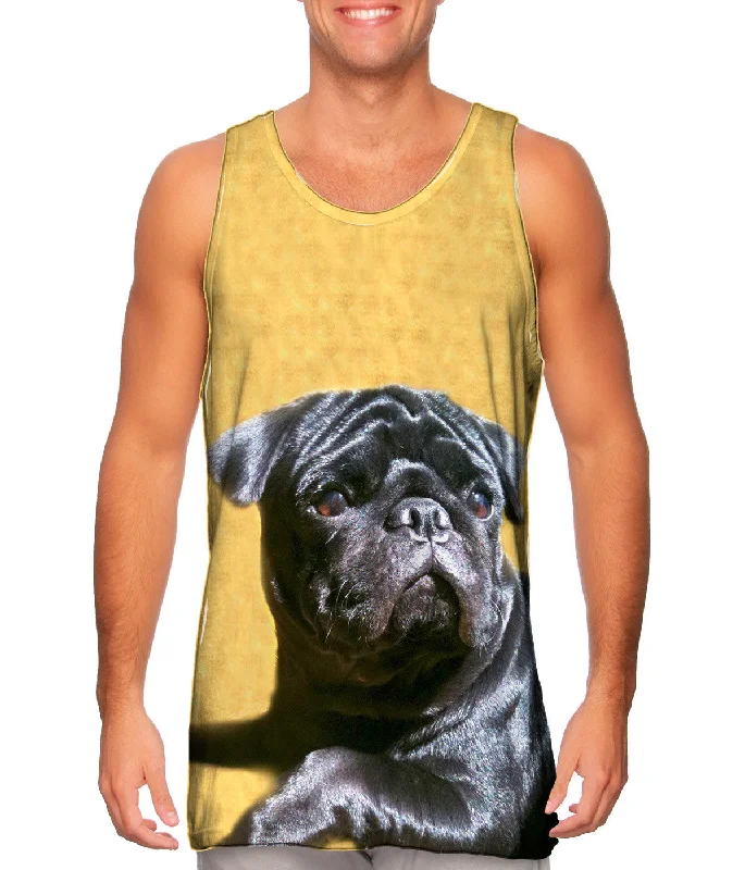 Tank-Top-Thermal-Black Pug Relaxation